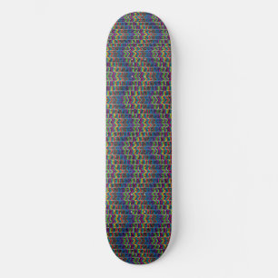 Abstrakte dekorative geometrische Linie Skateboard