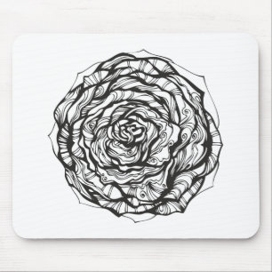 Abstrakte dekorative Rose Mousepad