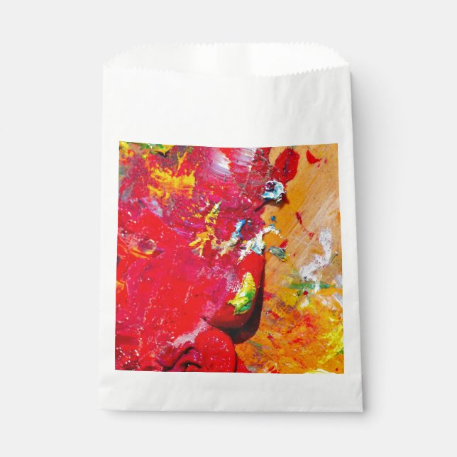 Abstrakte der fröhlichen Artist-Palette Geschenktütchen (Vorderseite)