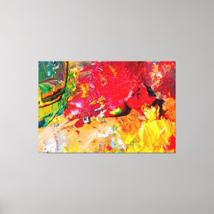 Abstrakte der Künstlerpalette Leinwanddruck