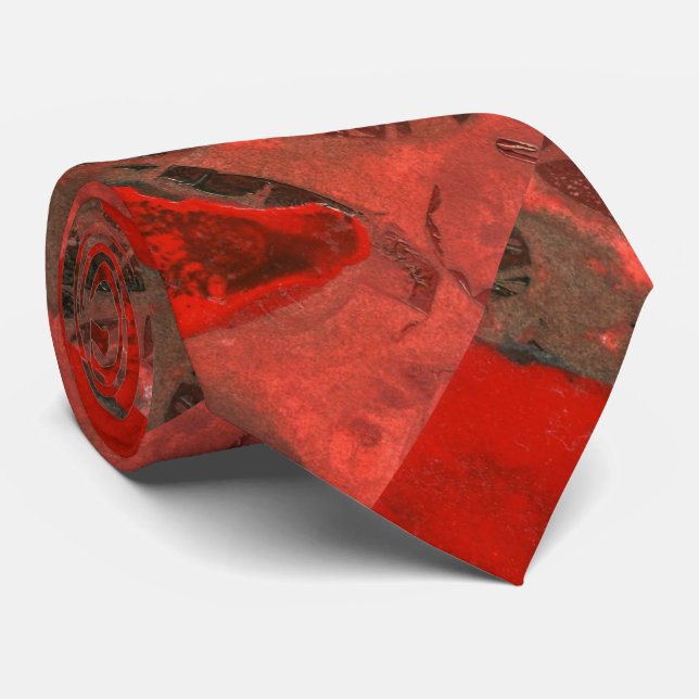 Abstrakte Design-Krawatte "Table Rock #3" Krawatte (Gerollt)