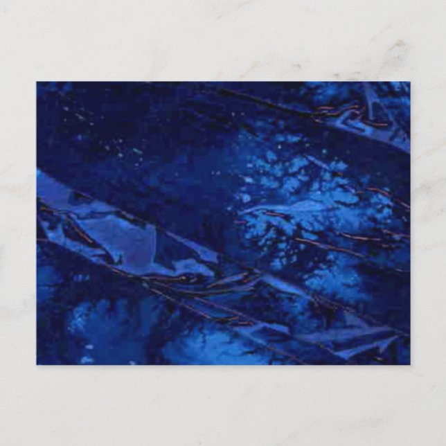Abstrakte Design-Postkarte "Deep Waters" Postkarte (Vorderseite)