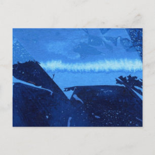 Abstrakte Design-Postkarte "Frozen Ridge #2" Postkarte