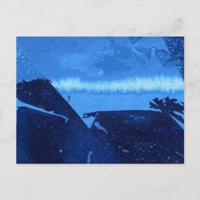 Abstrakte Design-Postkarte "Frozen Ridge #2" Postkarte (Vorderseite)