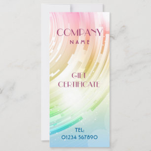 Abstrakte Design Rack Card/Geschenkgutschrift