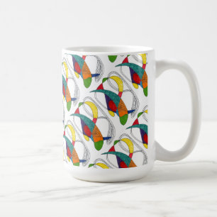 Abstrakte Design-Tasse "Boomerangs Tiled" Tasse