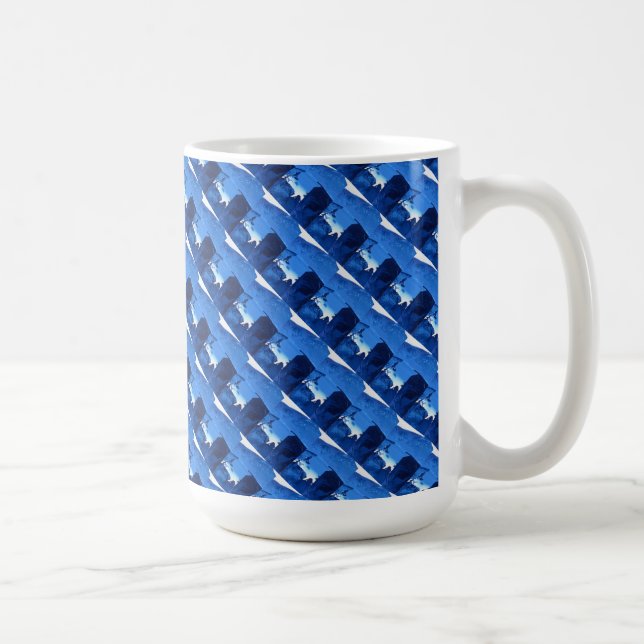 Abstrakte Design-Tasse "Frozen Ridge #3 Tiled" Tasse (Rechts)