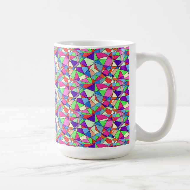 Abstrakte Design-Tasse für "verkettetes Glas" Kaffeetasse (Rechts)
