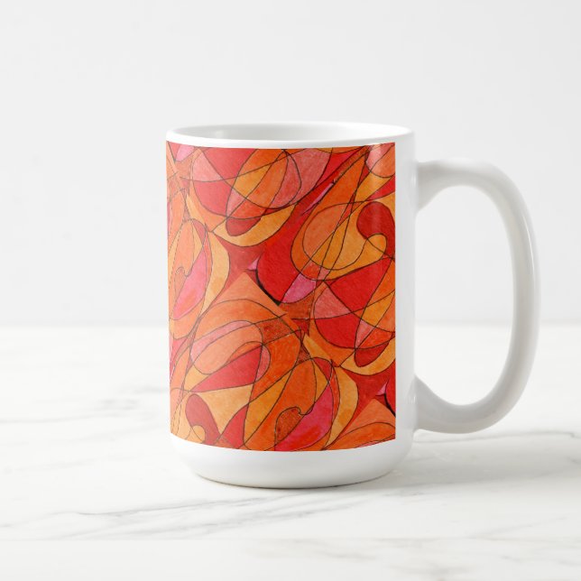 Abstrakte Design-Tasse "Hot Spot Tiled" Tasse (Rechts)