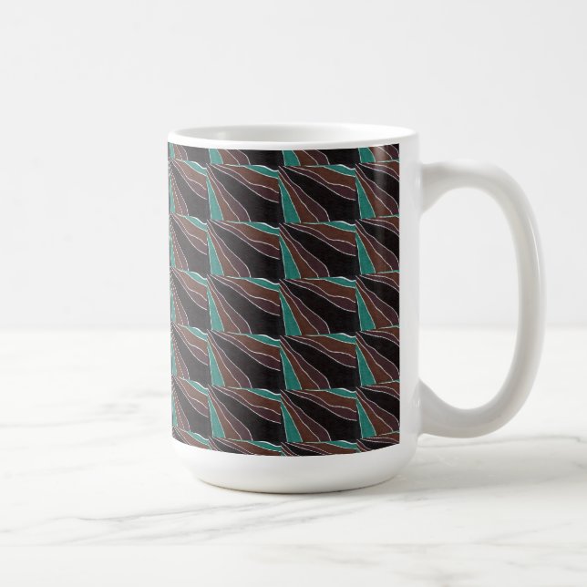 Abstrakte Design-Tasse "Many Paths Tiled" Tasse (Rechts)