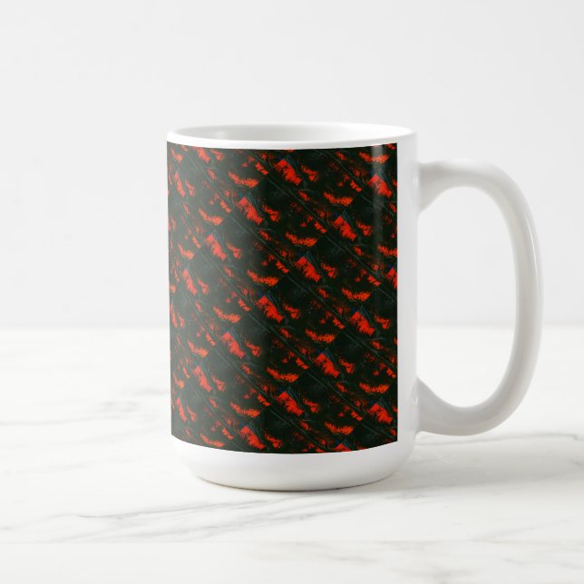 Abstrakte Design-Tasse "Sumpffeuergeflecht" Tasse (Rechts)