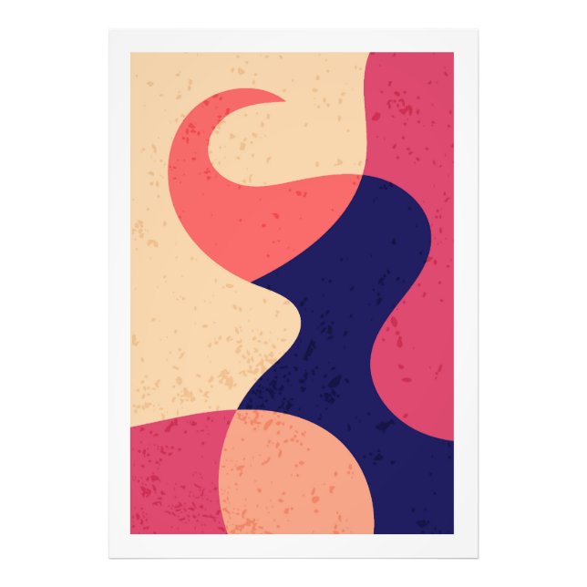 Abstrakte Designformen Fotodruck (Vorne)