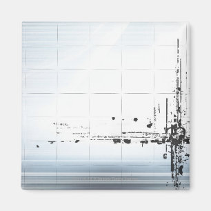Abstrakte Designs im Gitter Magnet