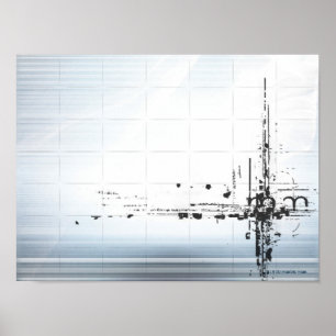 Abstrakte Designs im Gitter Poster