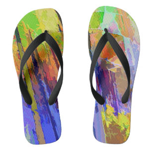 Abstrakte Designsandalen Flip Flops