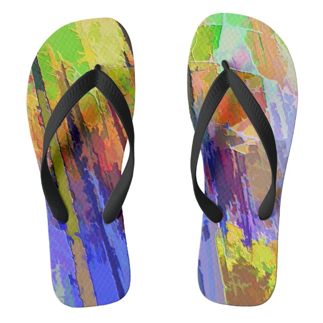 Abstrakte Designsandalen Flip Flops (Fußbett)