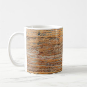 Abstrakte Detailstruktur aus altem Holz, schön, v Kaffeetasse
