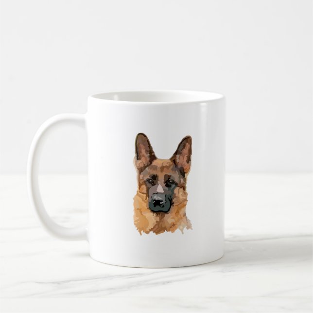 Abstrakte Deutsche Tasse Shepard (Links)