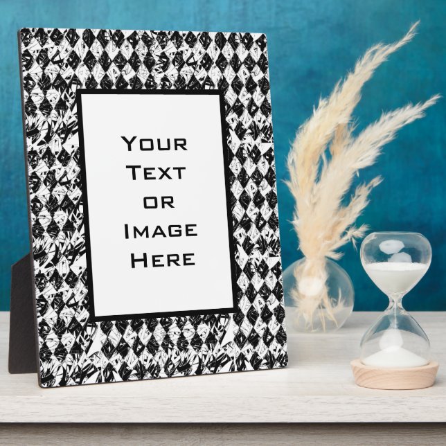 Abstrakte Diamanten Fotoplatte (Seite)