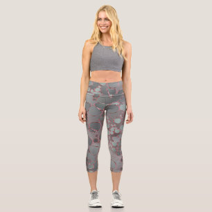 Abstrakte Digitalarbeit 3 Capri Leggings