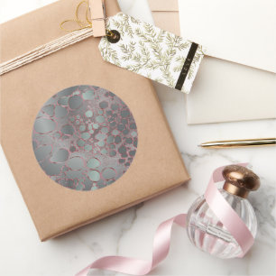 Abstrakte Digitalarbeit 3 Runder Aufkleber