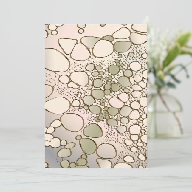 Abstrakte Digitalarbeit 5 Dankeskarte (Stehend Vorderseite)