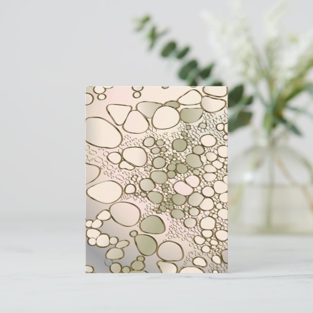 Abstrakte Digitalarbeit 5 Postkarte (Stehend Vorderseite)