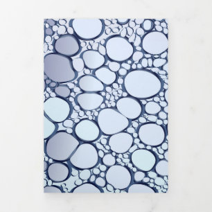 Abstrakte Digitalarbeit 6 Dreifach Gefaltete Urlaubskarte