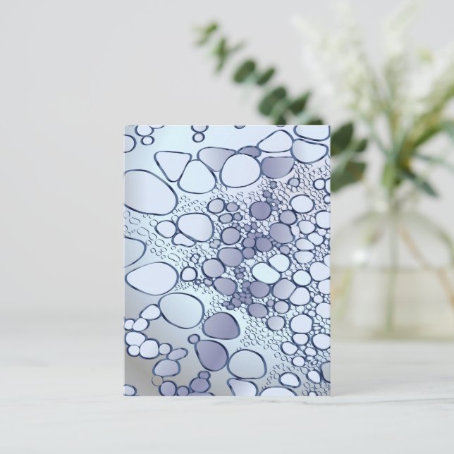 Abstrakte Digitalarbeit 6 Feiertagspostkarte (Stehend Vorderseite)