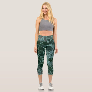 Abstrakte Digitalarbeit 9 Capri Leggings
