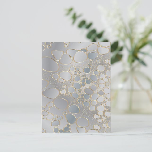 Abstrakte digitale Arbeit Postkarte (Stehend Vorderseite)