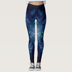 Abstrakte digitale Elektronik-Grafik Leggings