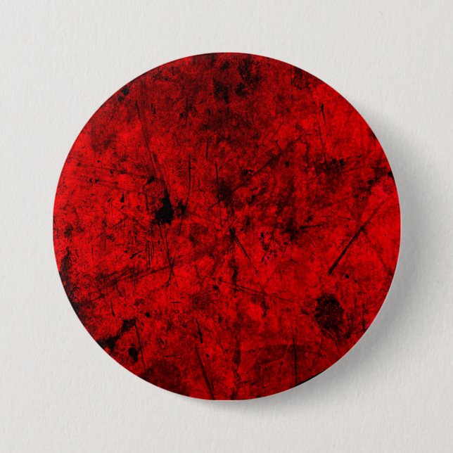 Abstrakte Digitalgrafik in Red Black Grunge Button (Vorderseite)