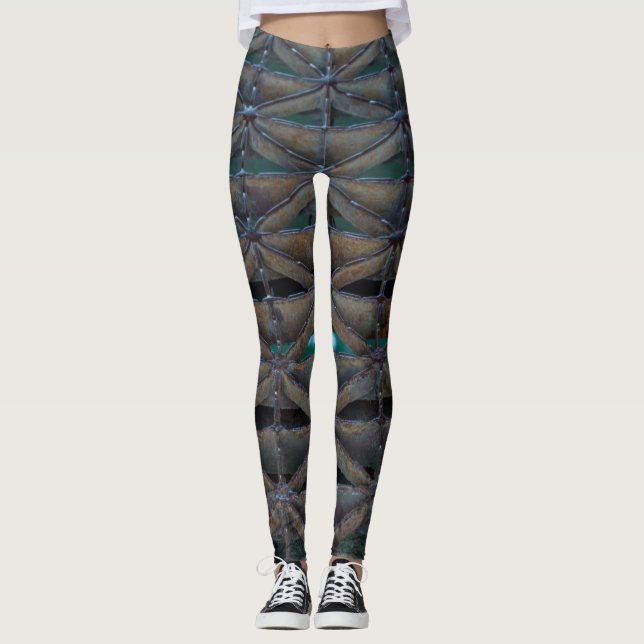 Abstrakte Dnutzbrücke Leggings (Vorderseite)