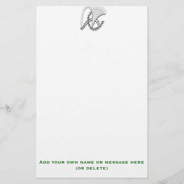 Abstrakte Doodle des Windrads Briefpapier (Vorderseite)