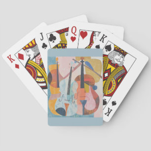 Abstrakte Doppelblase Spielkarten