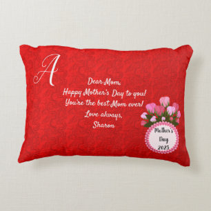 Abstrakte, doppelseitige 2 Designs Blume Mama aus  Dekokissen