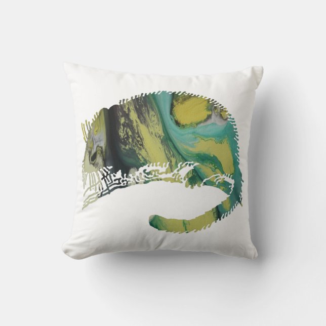 Abstrakte Dormouse-Silhouette Kissen (Vorderseite)