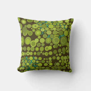 Abstrakte Dots im modernen Stil, grüne Cushions Kissen