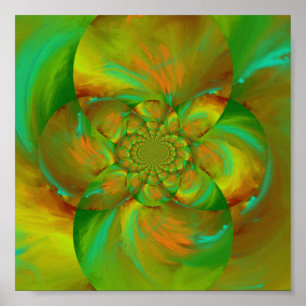 Abstrakte Dreamo-Trippy-Moderne Kunst Poster