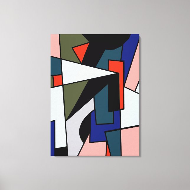 Abstrakte Drei-fach-Form-Triple-Wrapped Canvas Leinwanddruck (Vorderseite)