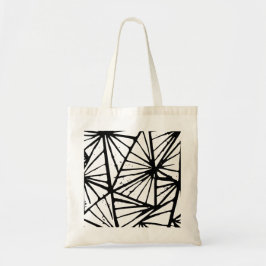 Abstrakte Dreiecke Lino Drucktasche Tragetasche