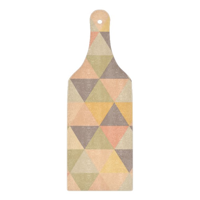 Abstrakte Dreiecke Moderne Fassgeometrie Schneidebrett (Vorderseite)