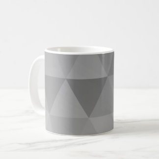 Abstrakte Dreiecke Nahtloses Muster - Grauversion Kaffeetasse