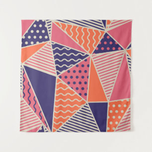 Abstrakte Dreiecke: Vintage geometrischer Hintergr Wandteppich