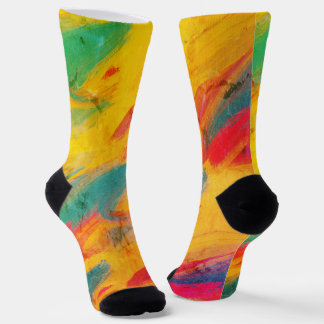 abstrakte Drucksocken Socken