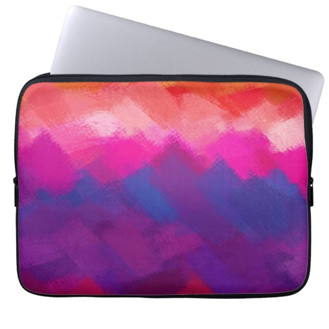 Abstrakte dynamische Farben 19 der Malerei-| Laptopschutzhülle (Vorderseite)