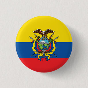 Abstrakte Ecuador-Flagge, Republik von Button