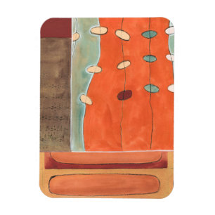 Abstrakte Eierparade von Erica J. Vess Magnet