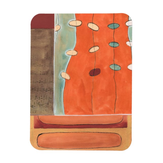 Abstrakte Eierparade von Erica J. Vess Magnet (Vertikal)